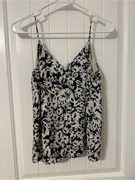 H&M Tops - H&M Black and White Floral Spaghetti Strap Cami